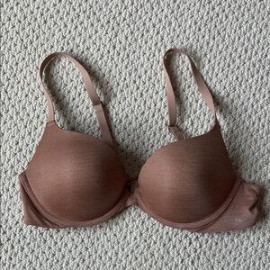 NWOT Adore Me Plunge Push Up Bra Nude